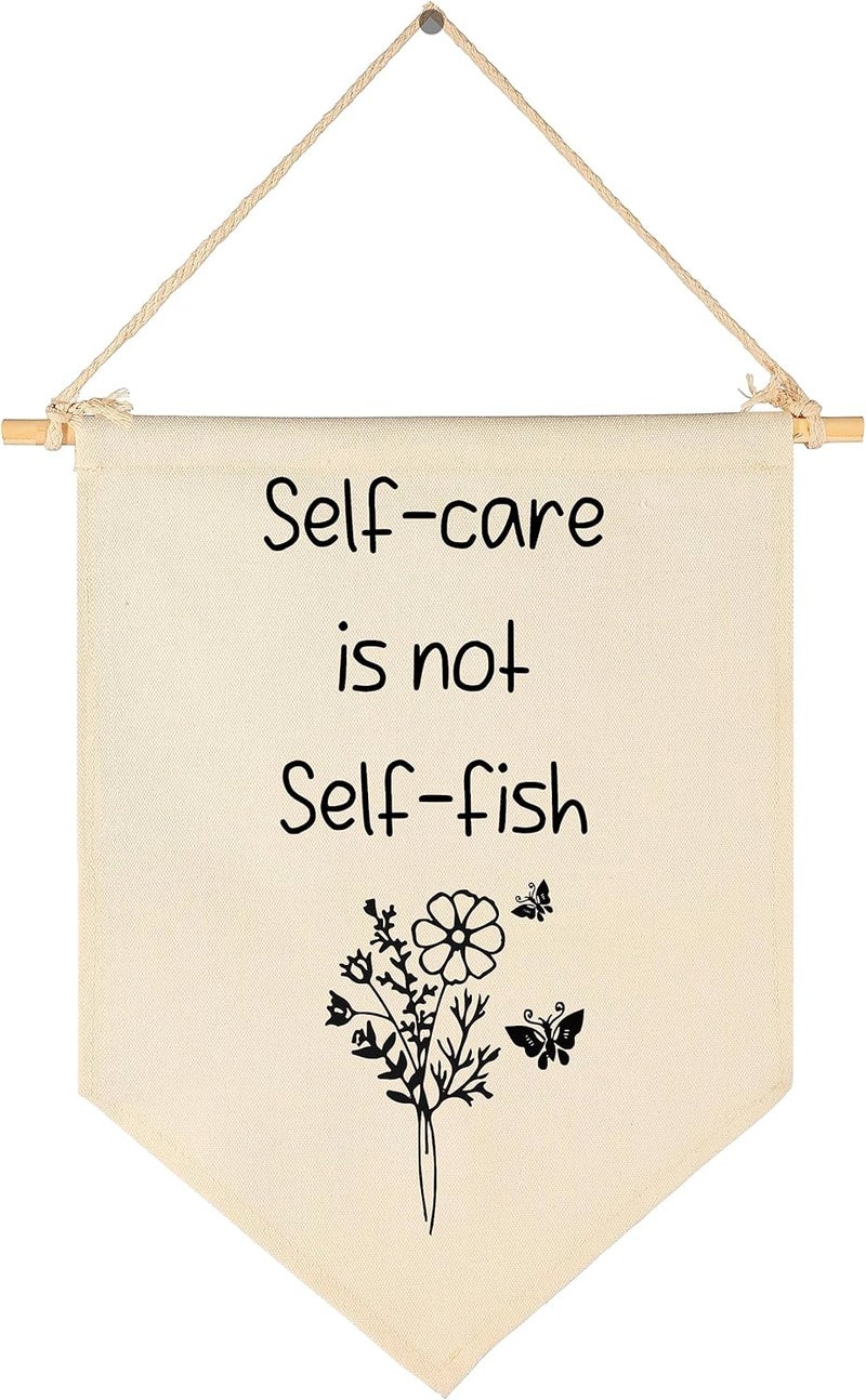 Sioial Encourage Banner Decor Gifts for Nursery Classroom Playroom Bedroom Front Door-Growth Mindset Flag,Mental Health Banner,Affirmation Educational Flag-Calm Down Corner Wall Sign Decor-Reminder Gift - Image 1